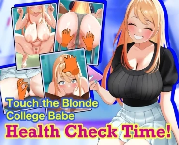Touch the Blonde College Babe Health Check Time!